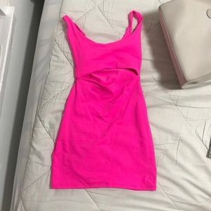 Kim Kardashian pink mini dress